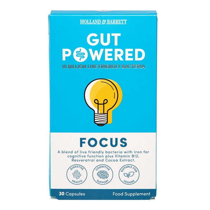 Holland & Barrett Gut Powered Focus 30 Capsules